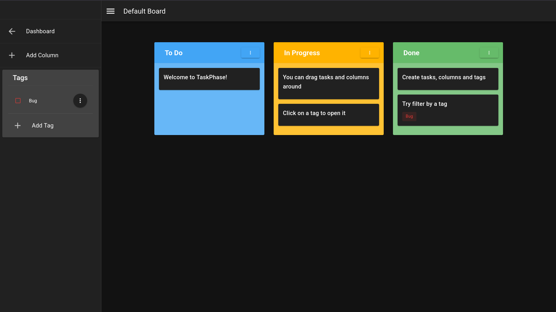 TaskPhase screenshot